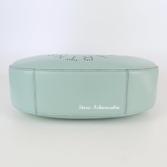 NEW STELLA MCCARTNEY Hobo Bag– Logo, Vegan Leather, Mint Green Shoulder Bag - Picture 14 of 16